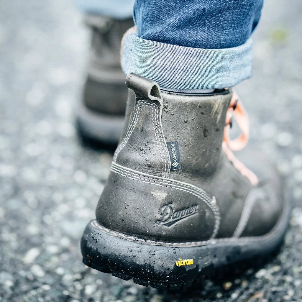 Women's 6-Inch Waterproof Leather Boot - Charcoal