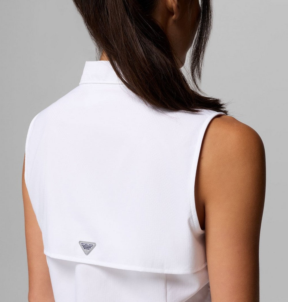 Women's Sleeveless Sun Shirt - White