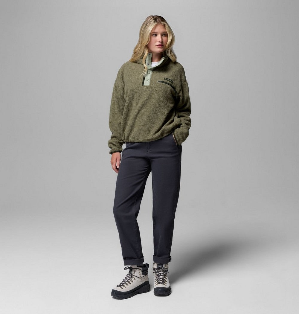 Women's Cropped Half-Snap Fleece Pullover