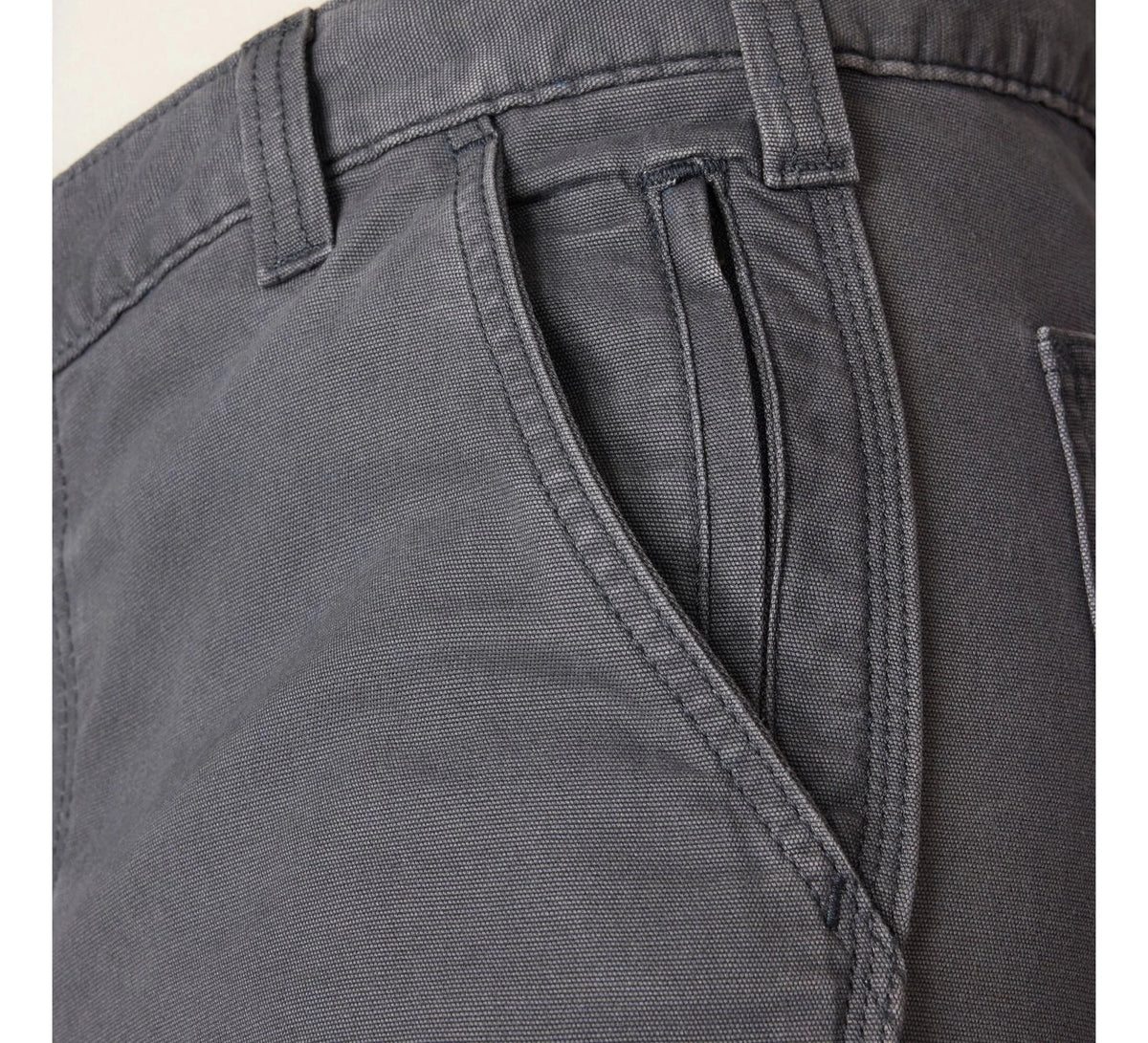 Slim Tapered Stretch Canvas Work Pants - Shadow