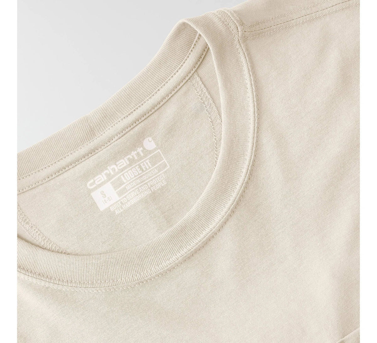 Women's Loose Lyocell Blend Pocket T-Shirt - Pink