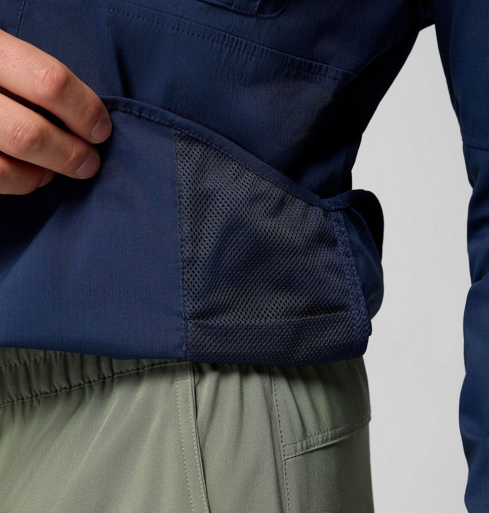 Men's UPF 50 Fishing Button-Up Shirt - Navy