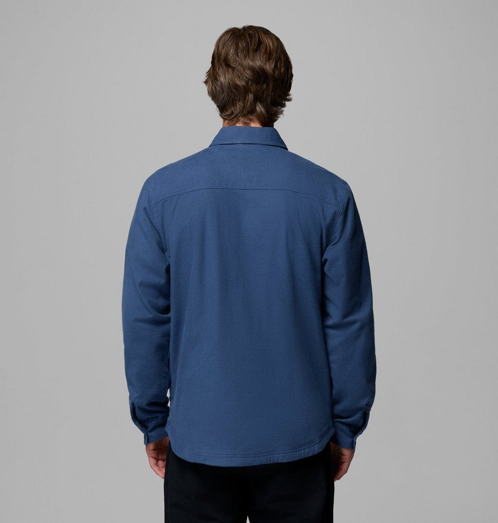 Men's Tall Fleece-Lined Shirt Jacket - Blue