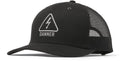 Reflective Bolt Mesh Trucker Cap - Black