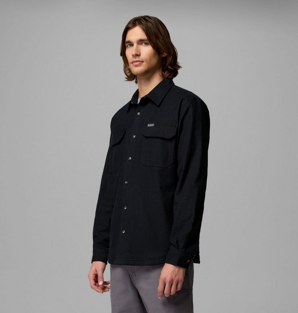 Men's Fleece-Lined Shirt Jacket - Green