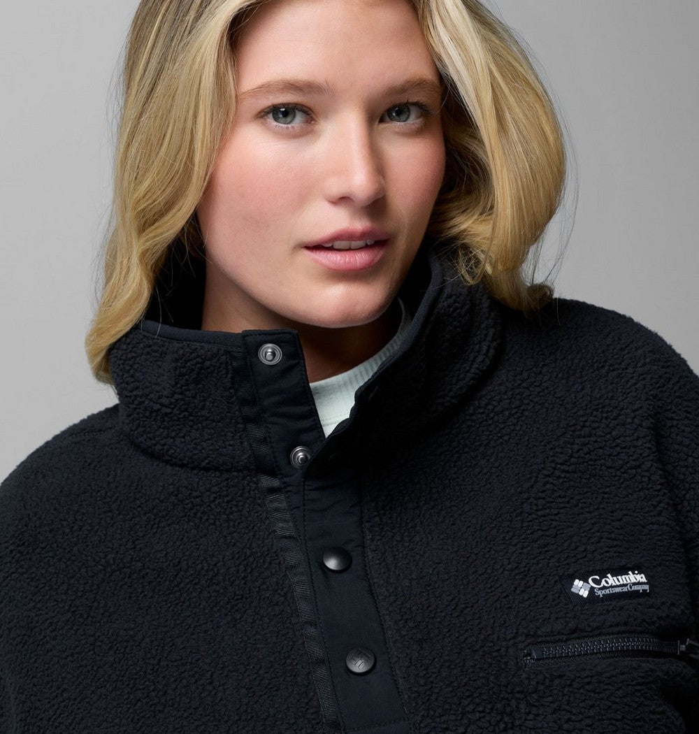Women's Cropped Half-Snap Fleece Pullover