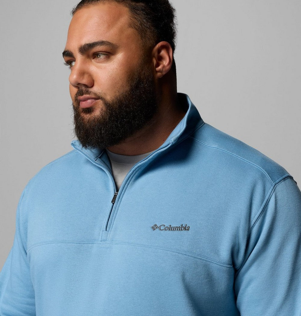 Men's Big Half-Zip Fleece Pullover - Blue