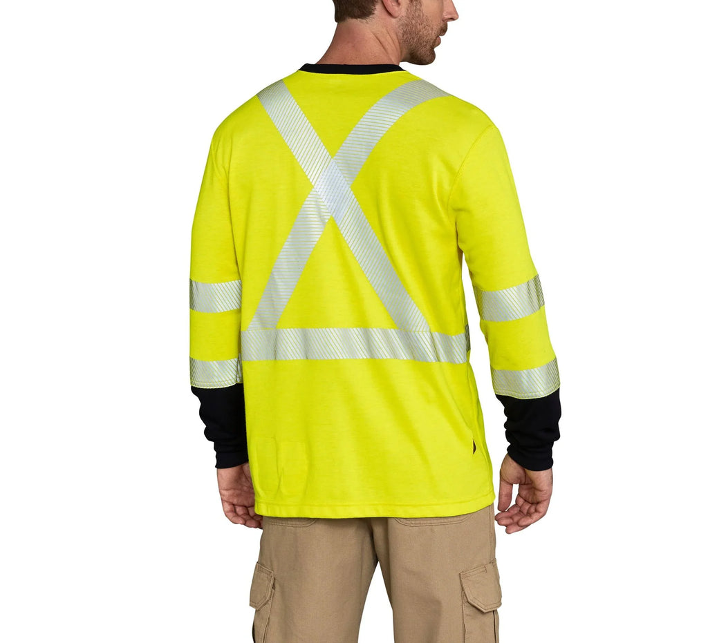 Flame-Resistant High-Visibility Long-Sleeve Shirt