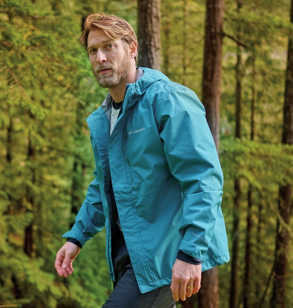 Men's Waterproof Rain Jacket - Blue