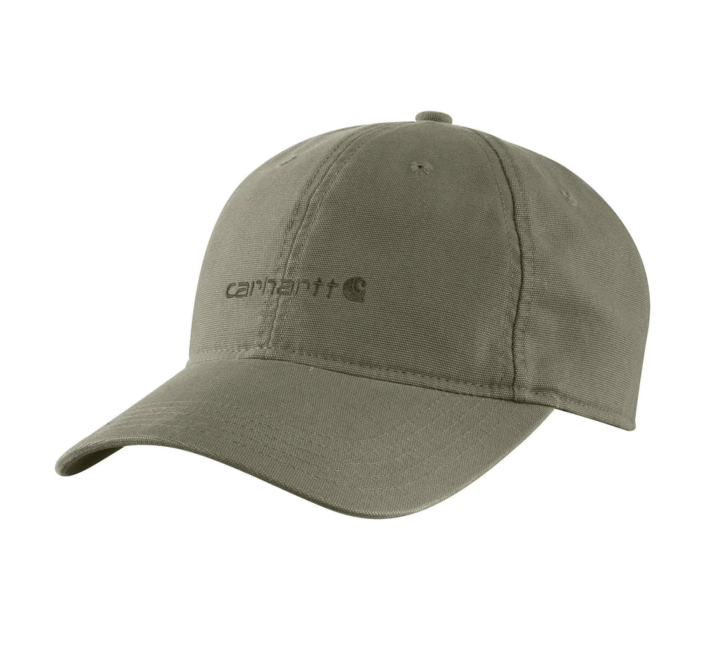 Cotton Canvas Adjustable Cap - Olive
