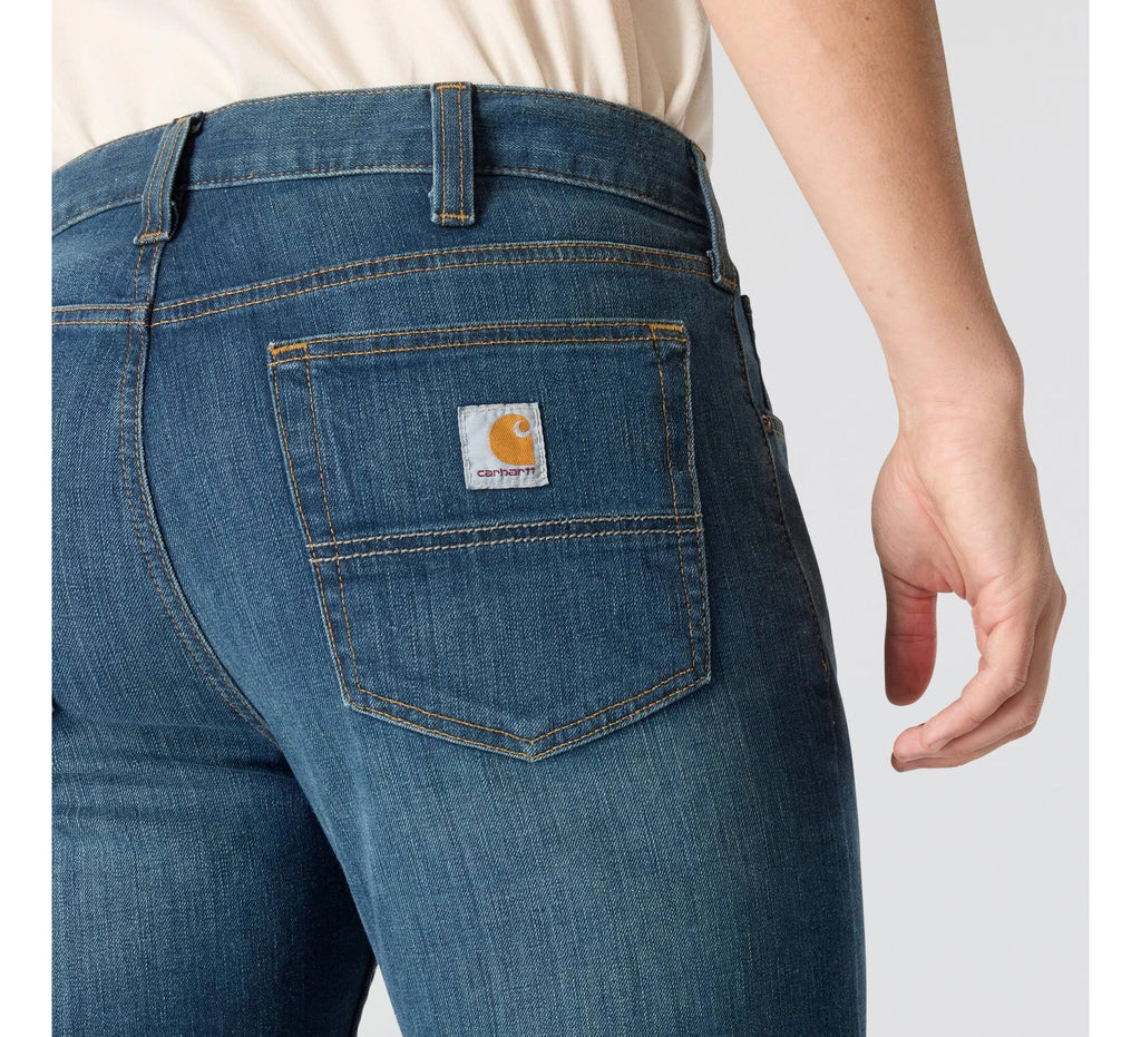 Men's Relaxed Straight Stretch Jeans - Blue