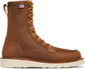 8-Inch Steel Toe Moc Toe Work Boot - Tobacco