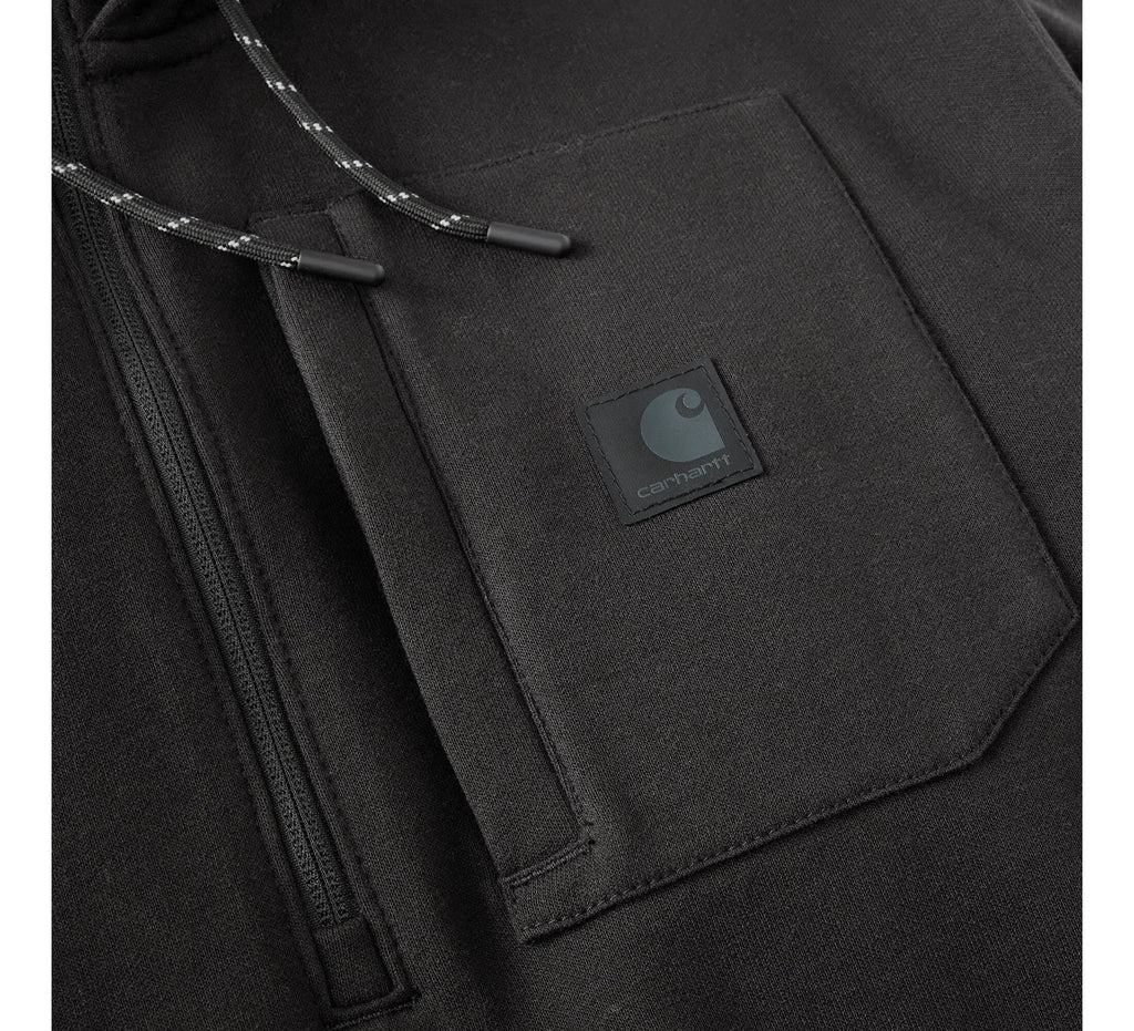 Men's Water-Repellent Reinforced Hoodie - Black