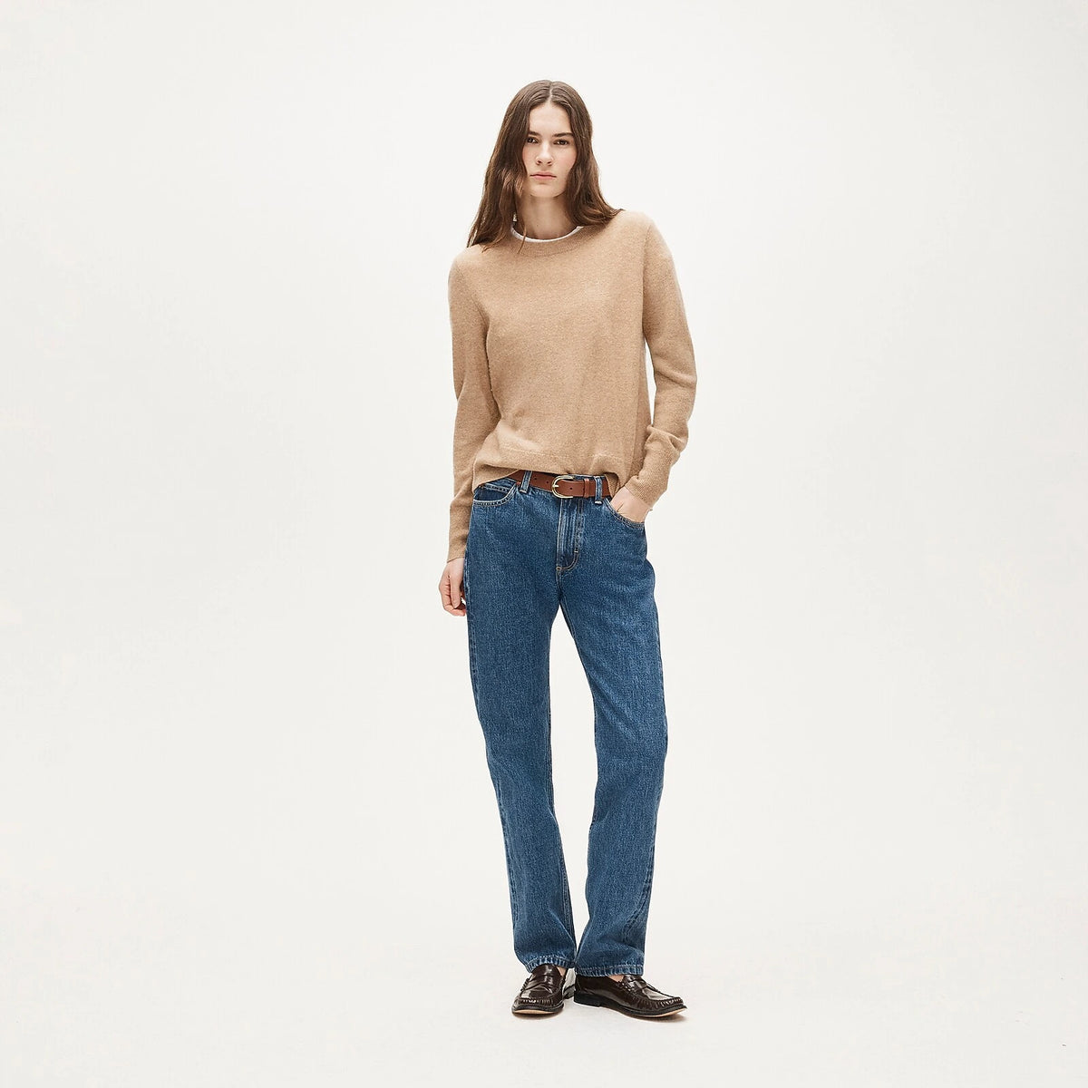 Cashmere Classic-Fit Crewneck Sweater - Black