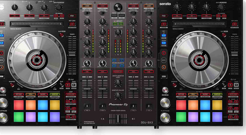 Pioneer DJ DDJ-SX3 4-Channel DJ Controller For Serato DJ Pro - DDJ-SX3