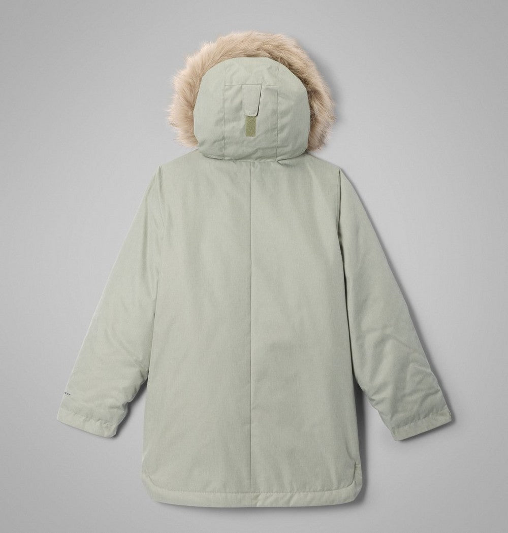 Girls' Long Insulated Parka - White