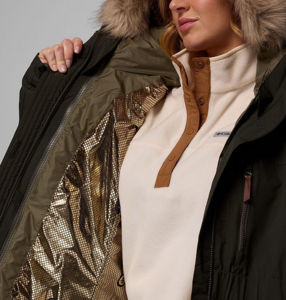 Women's Plus 3-In-1 Hooded Winter Jacket - Green