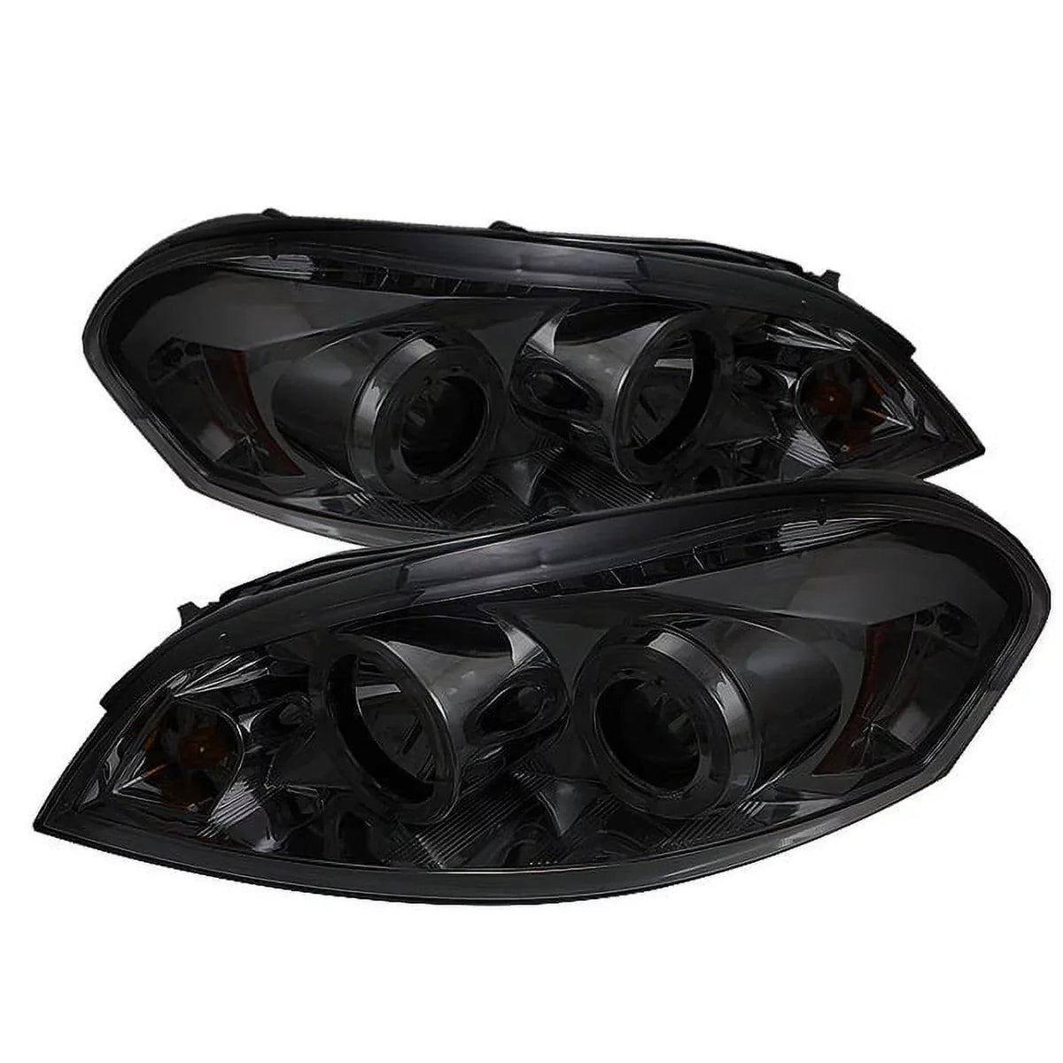 Spyder Projector Headlights With LED Halo, Smoke - Chevy Impala 06-13 / Monte Carlo 06-07