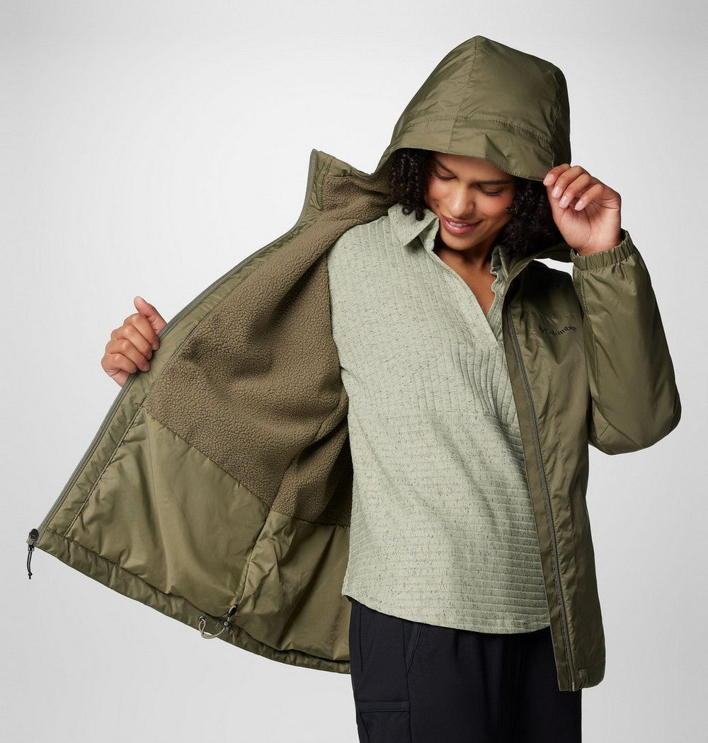 Women's Sherpa-Lined Insulated Jacket - Green