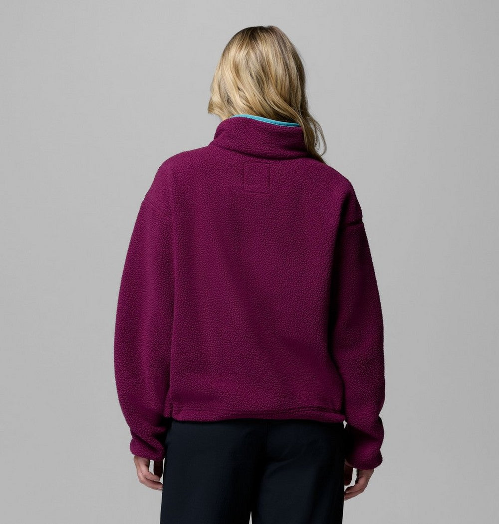 Women's Cropped Half-Snap Fleece Pullover