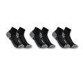 Midweight Quarter Socks 3-Pack - Black