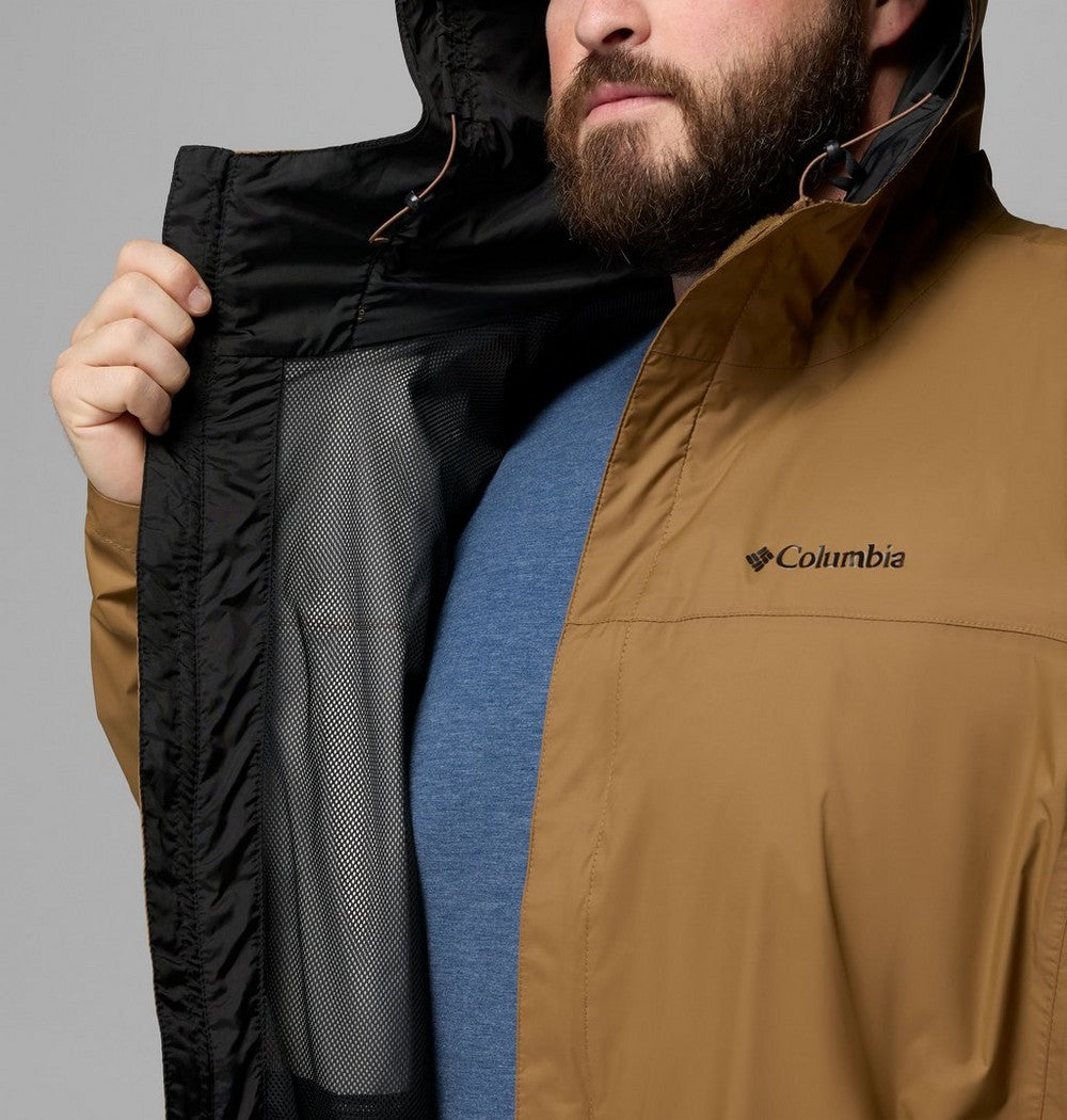 Men's Big Seam-Sealed Rain Jacket - Blue