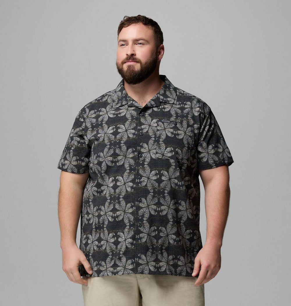 Men's Big Short-Sleeve Printed Camp Shirt