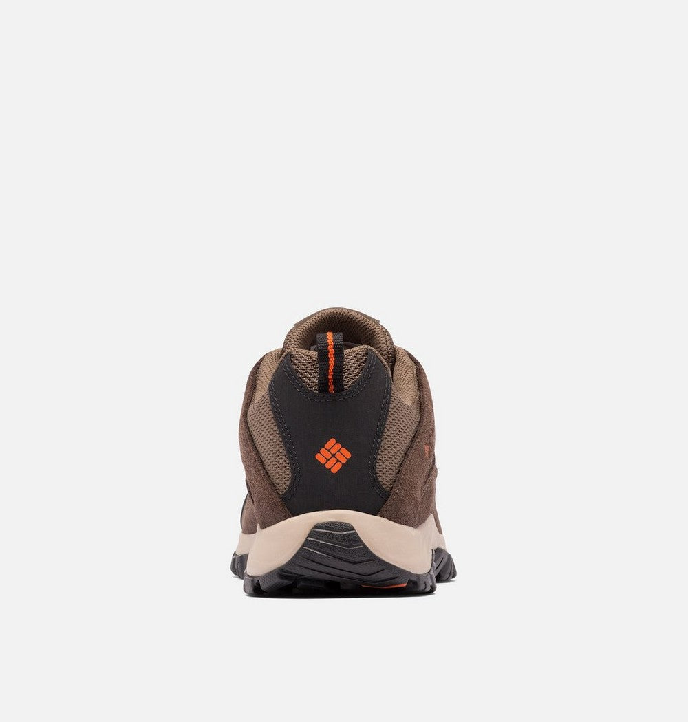 Men's Leather And Mesh Hiking Shoes - Gray