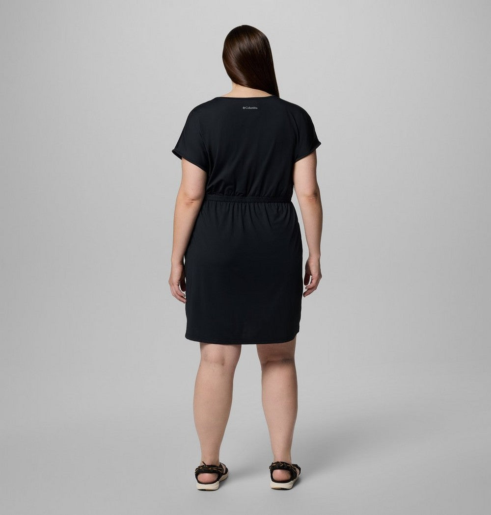 Women's Plus Short Sleeve Sun Dress - Navy