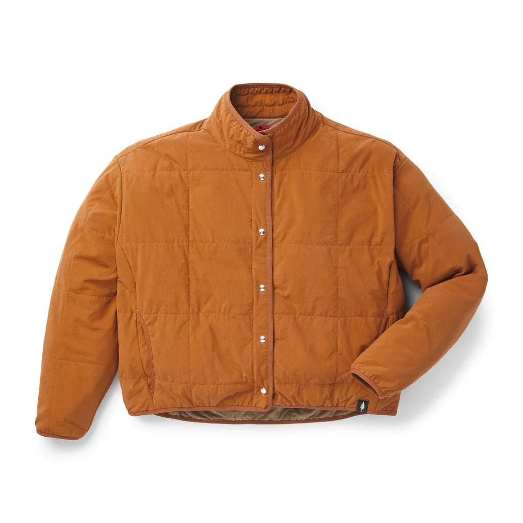 Insulated Snap-Front Shirt Jacket - Ginger