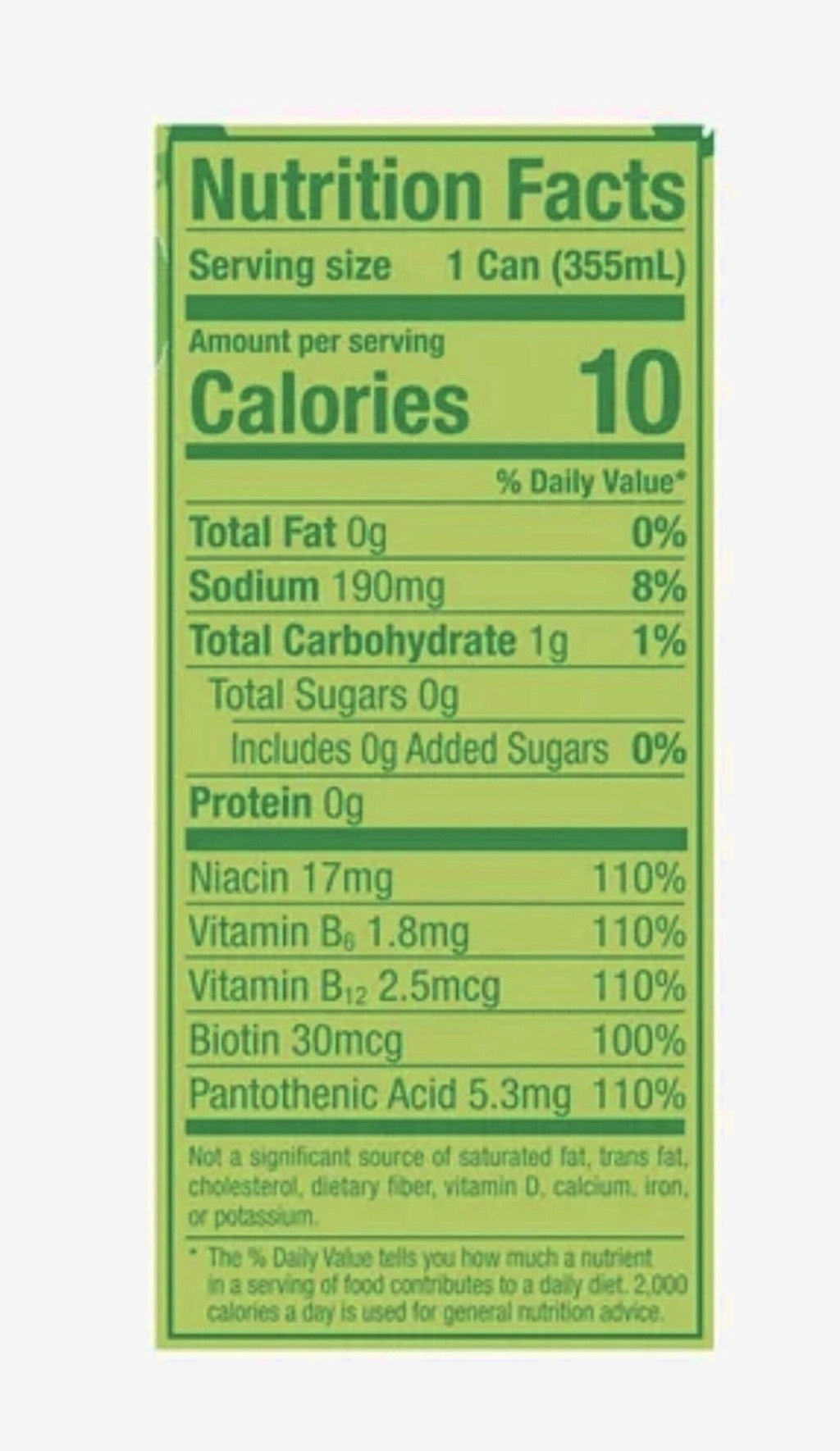 Lime Slush Flavor Energy Drink 12 Pack (12fl oz Cans) Sugar Free Low Calories 200mg Caffeine