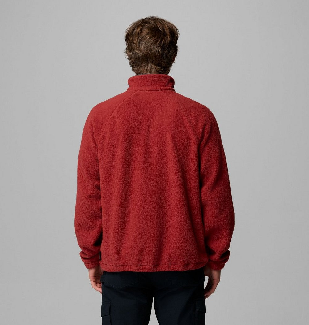 Men's Fleece Half-Zip Pullover - Dark Grey