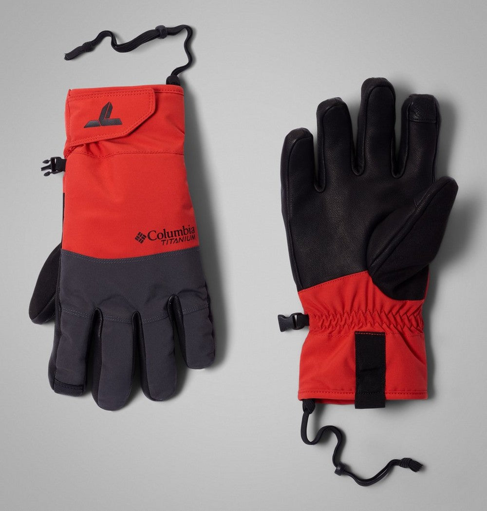 Men's Waterproof Ski Gloves - Yellow Black