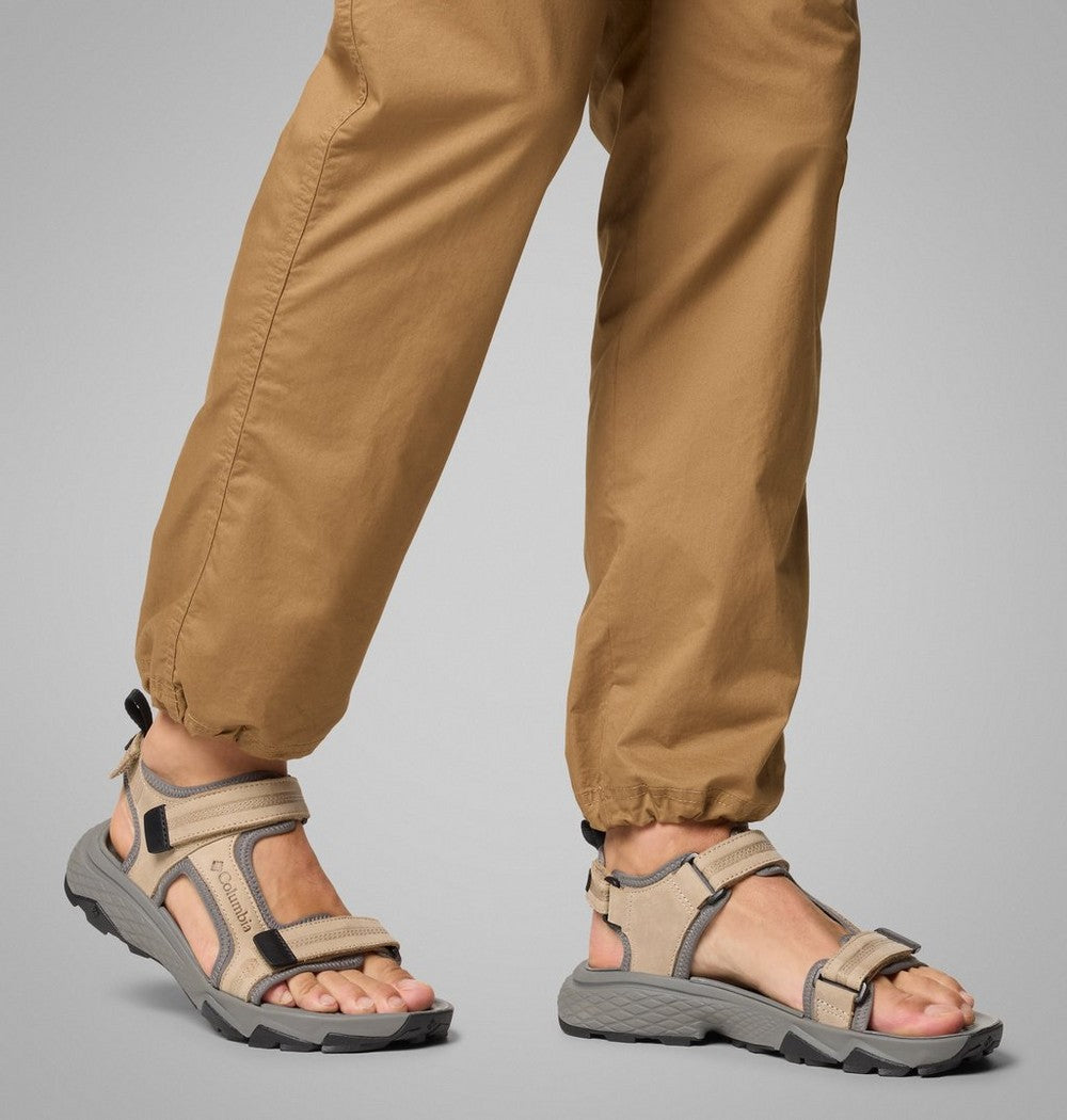 Men's Nubuck Leather Trail Sandal - Black