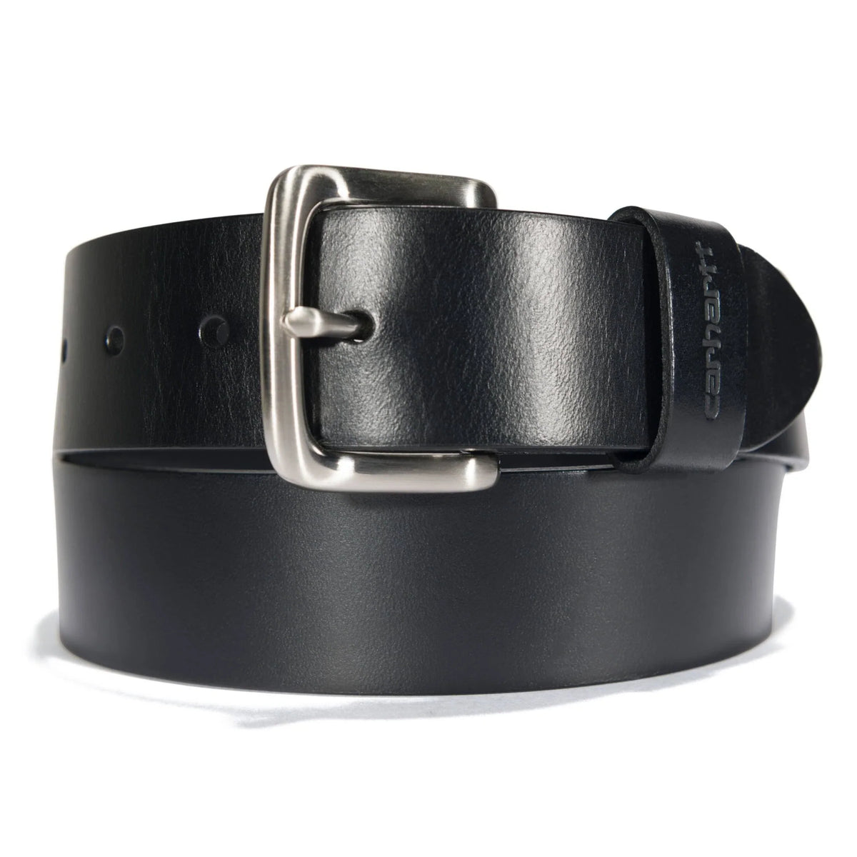 Men's Bridle Leather Buckle Belt - Black