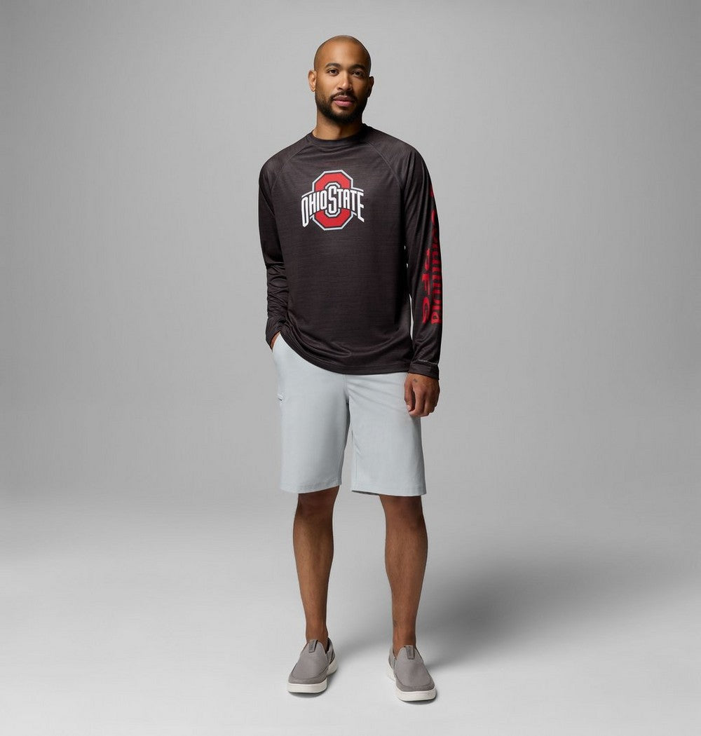 Men's Heathered UPF 50 Team Shirt - Gray