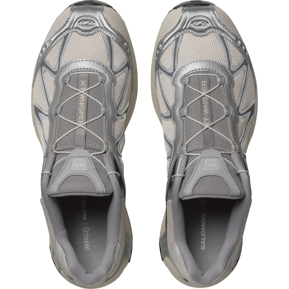 Layered Mesh Trail Sneaker - Silver
