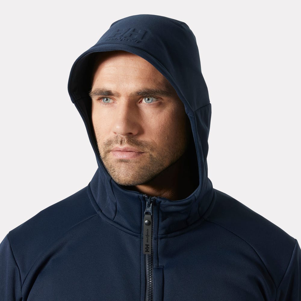 Men's Hooded Midlayer Work Jacket - Gray