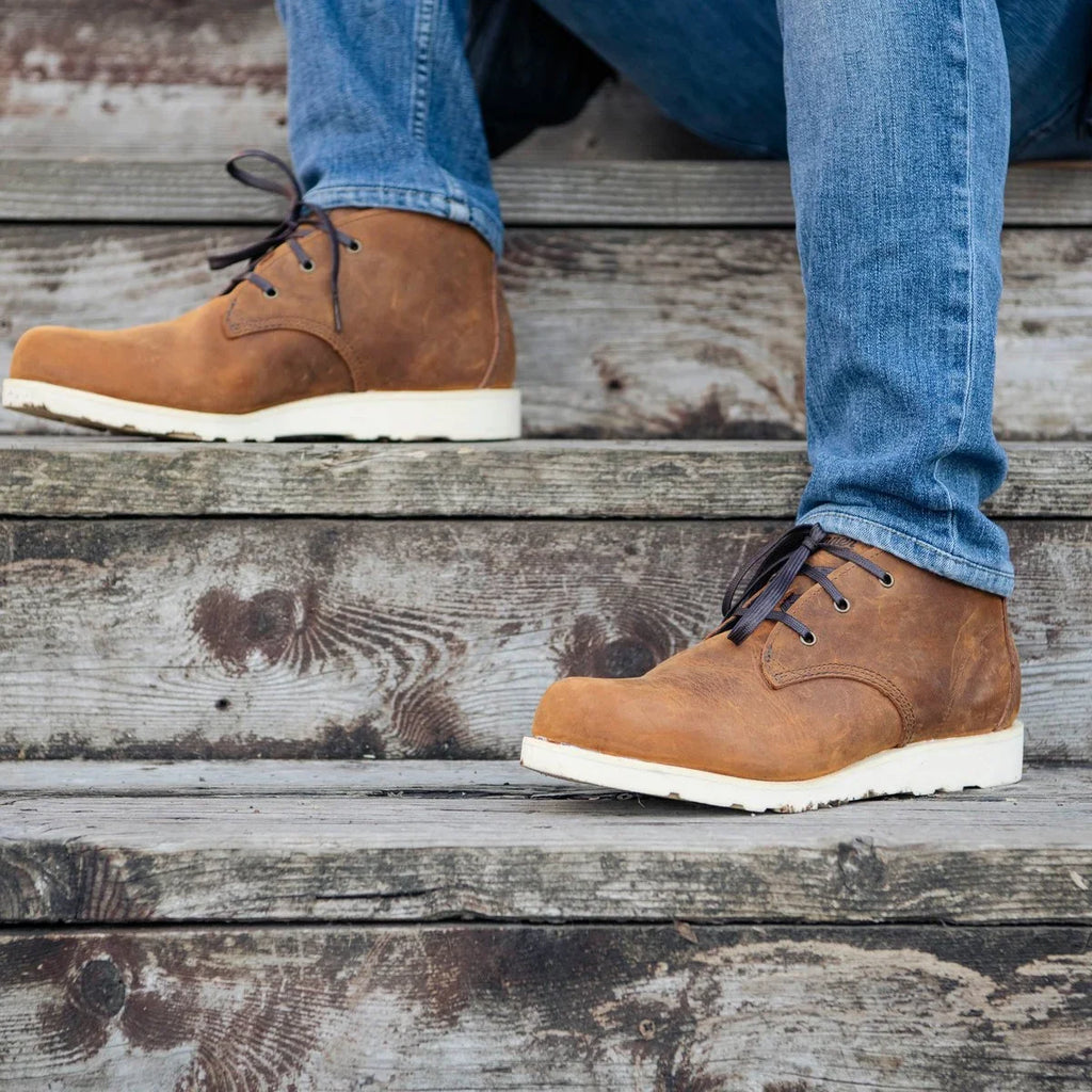 Full-Grain Leather Chukka Boots - Roasted Pecan