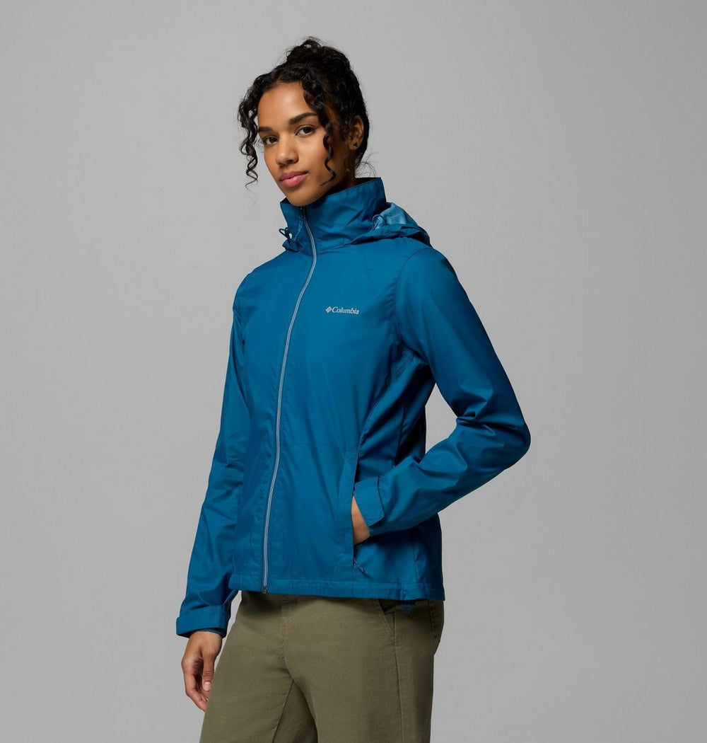 Women's Packable Water-Repellent Jacket - Blue