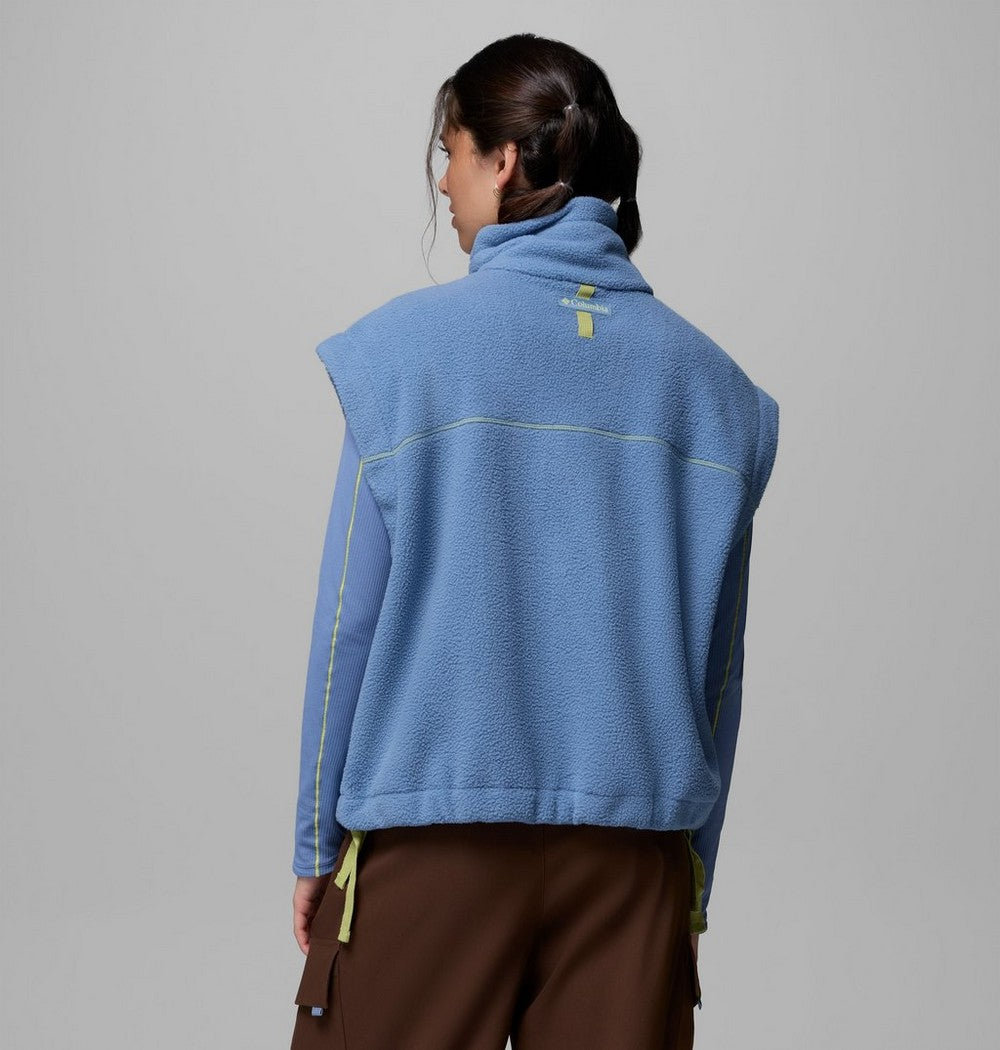 Women's Relaxed Fleece Vest - Blue