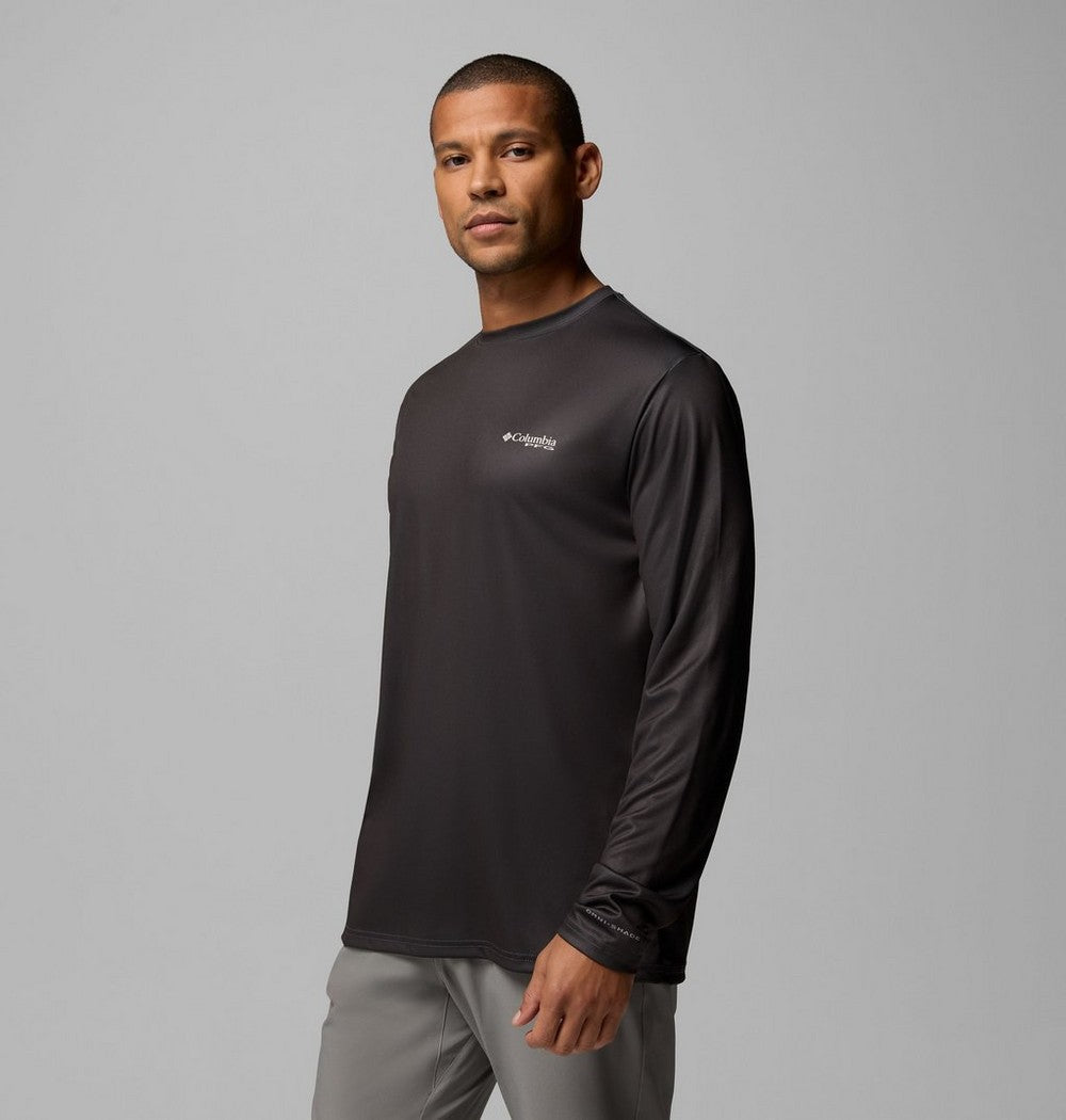 Men's Long Sleeve Fishing Shirt - Blue Navy