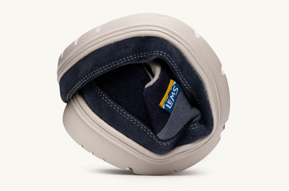 Canvas And Wool Casual Sneaker - Blue