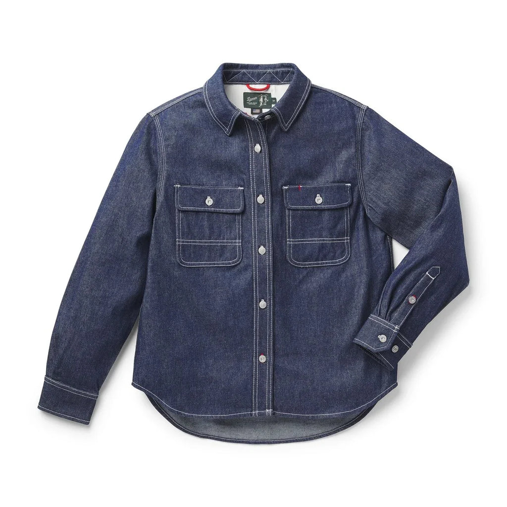 Women's Cotton Denim Work Shirt - Dark Indigo