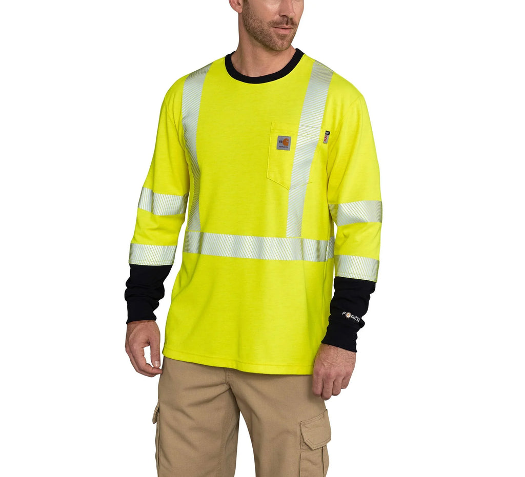 Flame-Resistant High-Visibility Long-Sleeve Shirt