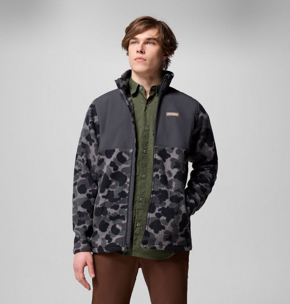 Men's Water-Resistant Sherpa Fleece Jacket - Camo