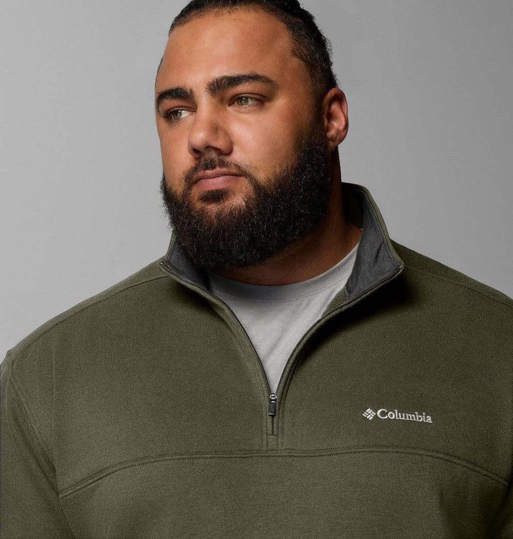 Men's Big Half-Zip Fleece Pullover - Blue