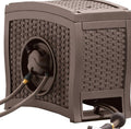 Suncast Aquawinder Wicker Garden Hose Reel - Java