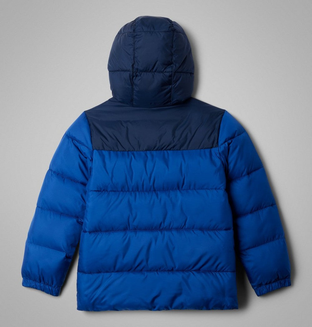 Kids' Hooded Insulated Puffer Jacket - Red Black