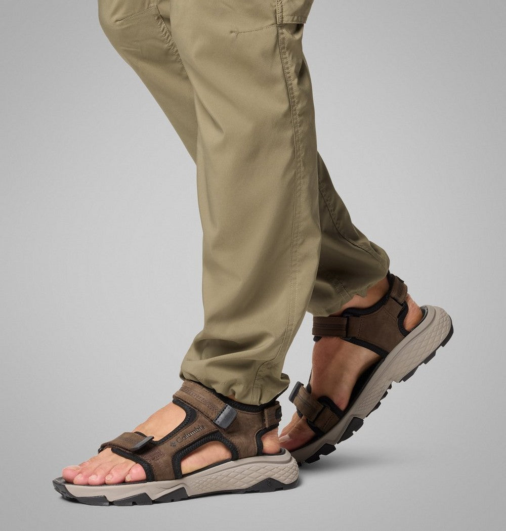 Men's Nubuck Leather Trail Sandal - Black
